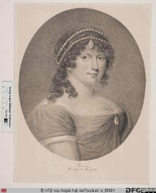 Bildnis Caroline (Amalie Elisabeth), Königin von Großbritannien, Irland u. Hannover, geb. Prinzessin von Braunschweig