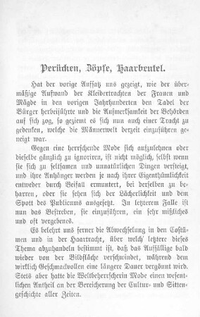 Perücken, Zöpfe, Haarbeutel.