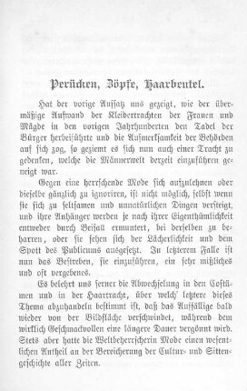 Perücken, Zöpfe, Haarbeutel.