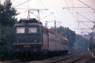 Ditzingen Lok 110 193 Nahverkehrszug S-WeilderStadt Bnb-Wagen