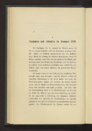 4. Aussichten und Absichten im Sommer 1849
