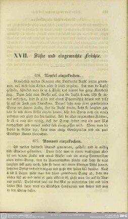 XVII. Säfte und eingemachte Früchte