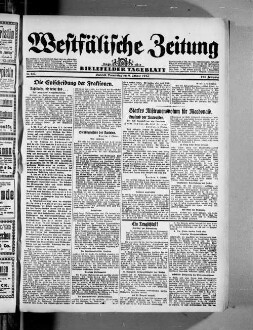 Westfälische Zeitung : Bielefelder Tageblatt