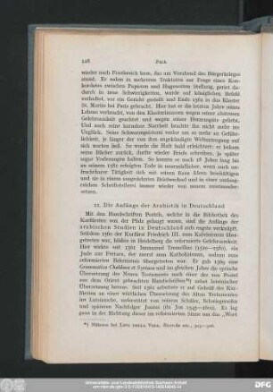 11. Die Anfänge der Arabistik in Deutschland