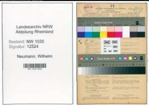 Entnazifizierung Wilhelm Neumann , geb. 22.03.1899 (Schlosser)
