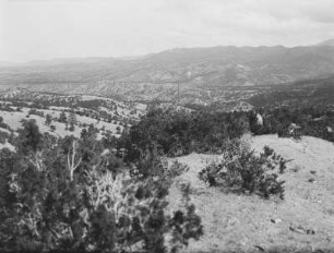 Hügellandschaft : Blick in eine hügelige Landschaft bei Santa Fé