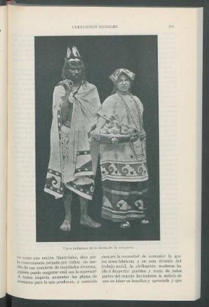 Tipos indígenas de la época de la conquista. [Fotografía]