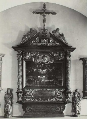 Altartafel mit Gemälde (Mittelbild vom früheren Domaltar)