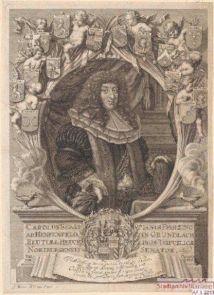 Carl Sebastian Pfinzing, Ratsherr; geb. 1647; gest. 1685