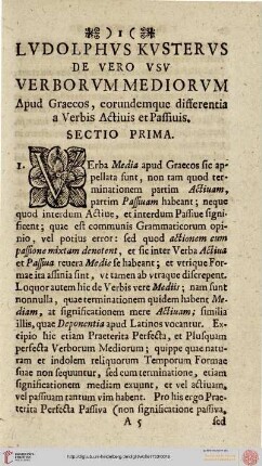 Ludolphus Kusterus de vero usu verborum mediorum apud Graecos