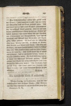 Die menschliche Seele ist unsterblich.