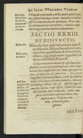 Sectio XXXIII.