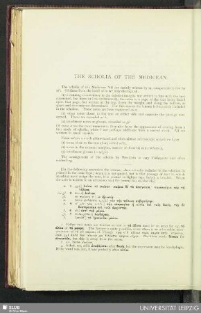 The scholia of the medicean