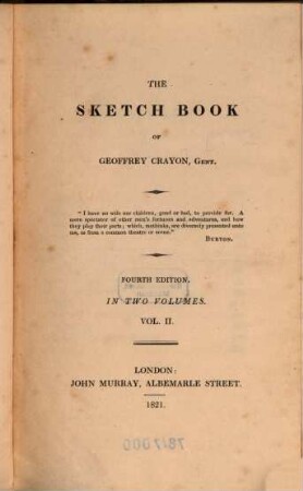 The sketch book, 2. - 343 S.