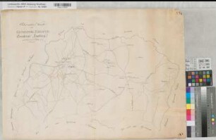 Ergste (Schwerte) Gemeindegebiet und -grenzen 1823 (1 : 10 000) 53 x 74 Zeichnung Schanecker KSA Nr. 1038