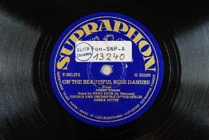 On the beautiful blue Danube : waltz / Johann Strauss