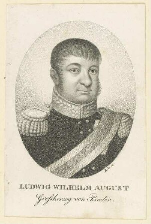 Bildnis des Ludwig Wilhelm August, Grossherzog von Baden
