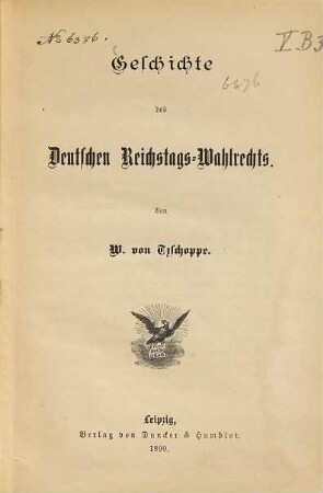 Geschichte des Deutschen Reichstags-Wahlrechts