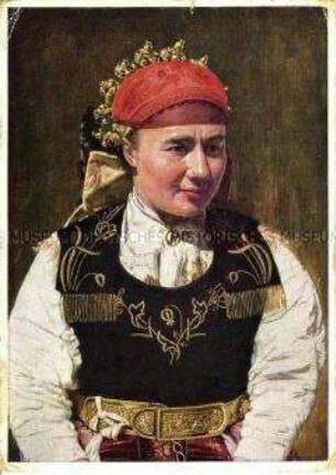 Frau in Siebenbürgener Tracht