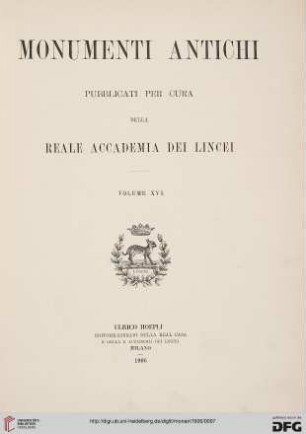 16: Monumenti antichi