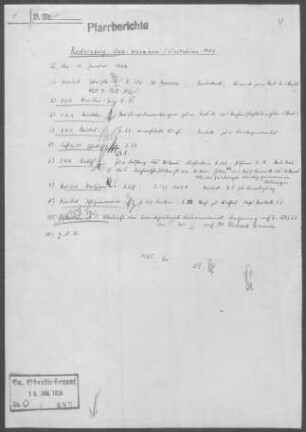 Rudersberg-Schlechtbach mit Nebenorten: Pfarrbericht 1952