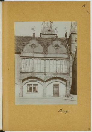 Rathaus, Lemgo: Ansicht (aus: Skizzen- und Fotoalbum 18)