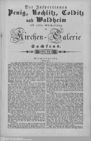 Altmittweida (Beschluß), Lastau : 14. Lieferung