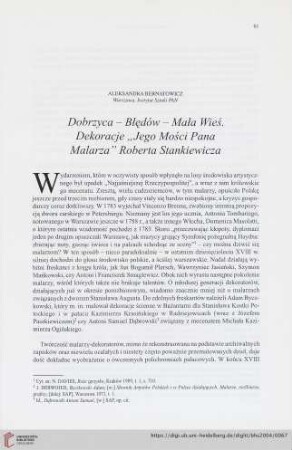 66: Dobrzyca - błędów - mała wieś : dekoracje "Jego mości pana malarza" Roberta Stankiewicza
