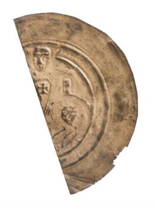 Münze, Brakteat, 1198 - um 1231 (Prägejahr um 1195)