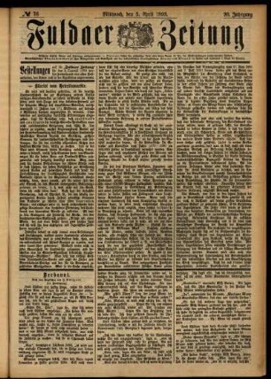 Ausgabe vom Mittwoch, den 05. April 1893.