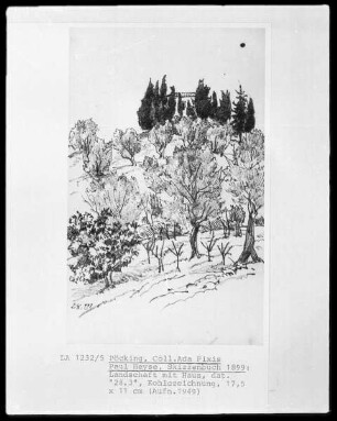Landschaft mit Haus
