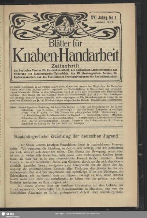 No. 1. Januar 1902