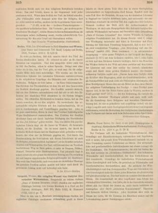 315 [Rezension] Bruhn, Wilhelm, Glauben und Wissen