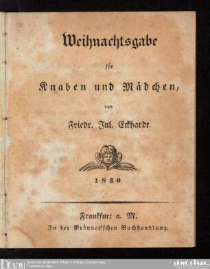 Weihnachtsgabe für Knaben und Mädchen