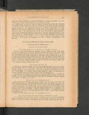 Aus der Geschichte der Kieler Universität. Stimmen aus drei Jahrhunderten.