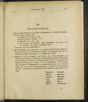 59. Interpellation