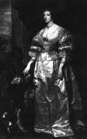 Königin Maria Henrietta von England mit einem Mohr