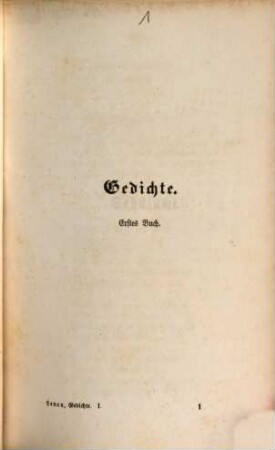 Gedichte, 1