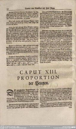 Caput XIII. Proportion der Stiegen.