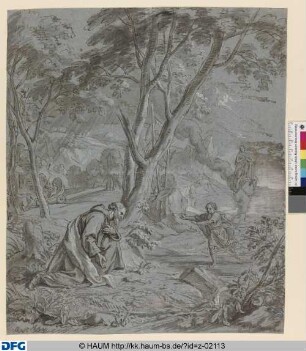 Marienvision eines Mönchs (Heiliger Franziskus?)