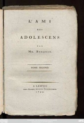 T. 2: L'Ami Des Adolescens