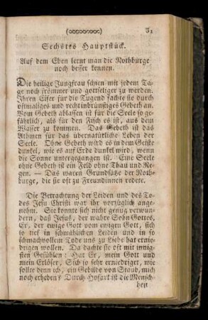 Sechstes Hauptstueck.