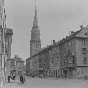 Löbau : Löbau. Nicolaistraße. Blick zur Kirche St. Nikolai