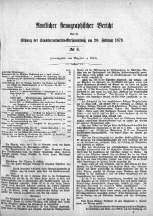 No. 8, 20. Februar 1879