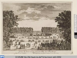 Veüe du bout de la grande Allée des Thuilleries