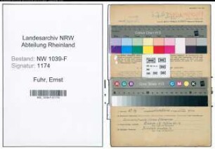 Entnazifizierung Ernst Fuhr , geb. 24.06.1900 (Strassenmeister)