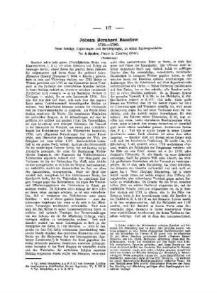 Johann Bernhard Basedow 1724-1790 : (Fortsetzung)