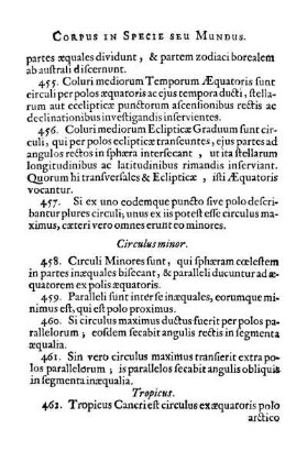 Circulus minor.