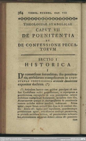 Caput VII De Poenitentia Et De Confessione Peccatorum
