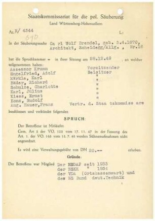 Brendel, Carl Wolf